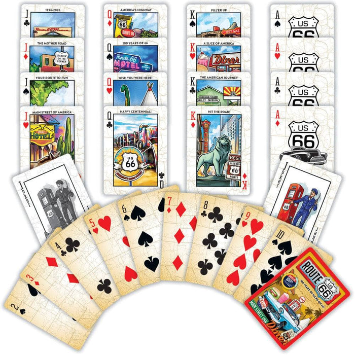 Route 66 Playing Cards - 54 Card Deck - for just $7.99! 