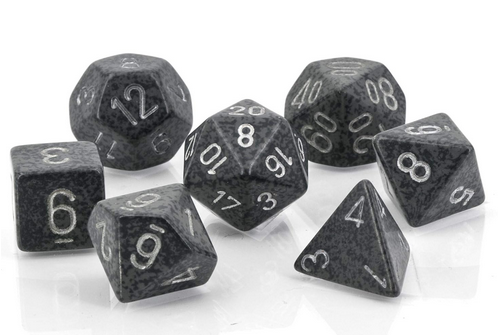 Speckled Polyhedral Hi-Tech 7-Die Set - Just $6.50! Shop now at Retro Gaming of Denver