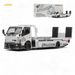 MicroTurbo HINO 300 Flat Bed Transport Truck in Pandem Rocket Bunny White 1:64 - for just $45.99! 