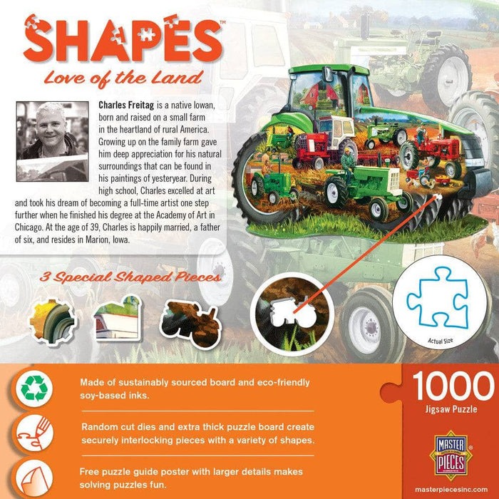Shapes - Love of the Land 1000 Piece Shaped Jigsaw Puzzle - for just $16.99! 