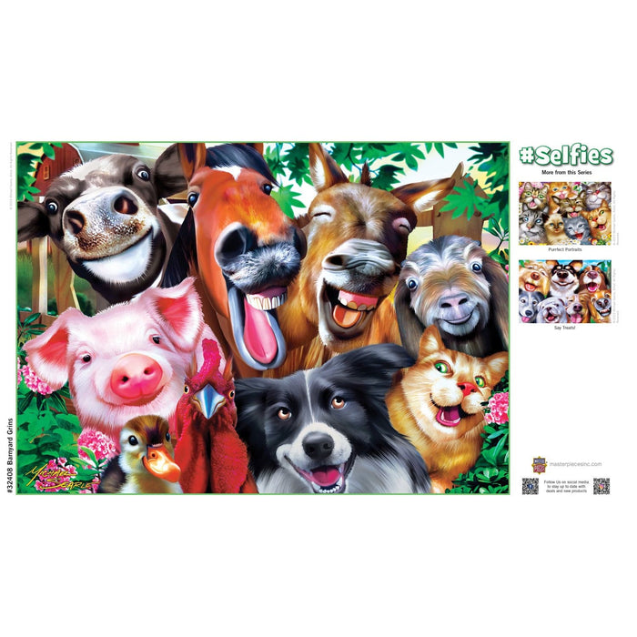 Selfies - Barnyard Grins 500 Piece Jigsaw Puzzle - for just $14.99! 