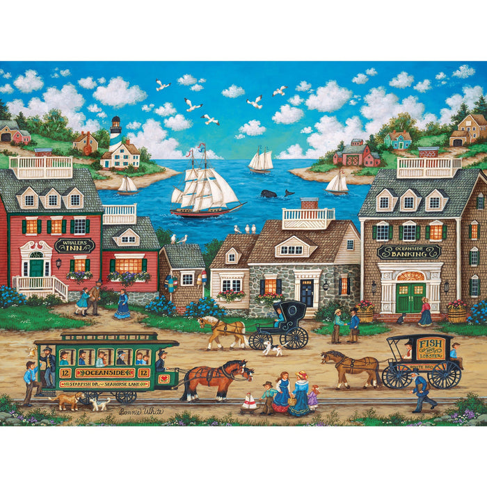 Heartland - Oceanside Trolley 550 Piece Jigsaw Puzzle - Just $14.99! Shop now at Retro Gaming of Denver