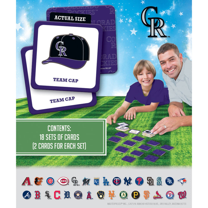 Colorado Rockies Matching Game - Just $7.79! Shop now at Retro Gaming of Denver