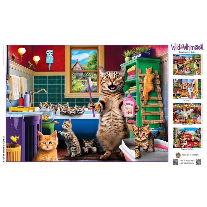 Wild & Whimsical - Bathtime Antics 1000 Piece Jigsaw Puzzle - Just $16.99! Shop now at Retro Gaming of Denver