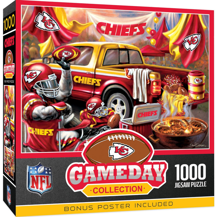 Kansas City Chiefs - Gameday 1000 Piece Jigsaw Puzzle - Just $19.99! Shop now at Retro Gaming of Denver