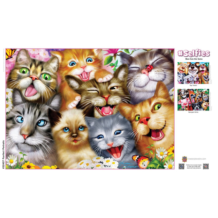 Selfies - Purrfect Portraits 500 Piece Jigsaw Puzzle - Just $14.99! Shop now at Retro Gaming of Denver