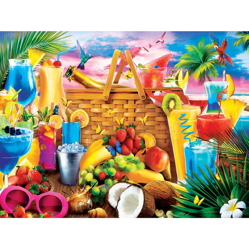 Paradise Beach - Picnic on the Beach 550 Piece Jigsaw Puzzle - Just $14.99! Shop now at Retro Gaming of Denver