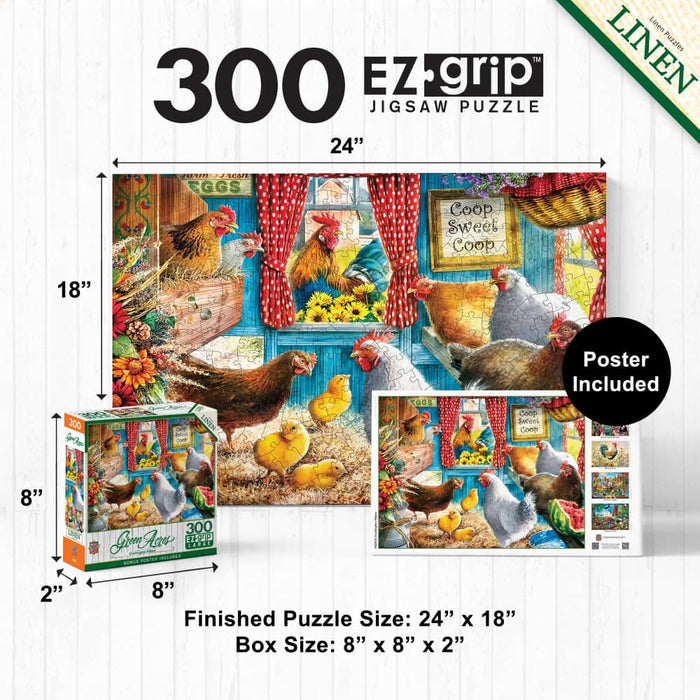 Green Acres - Cluckington Palace 300 Piece EZ Grip Jigsaw Puzzle - for just $14.99! 