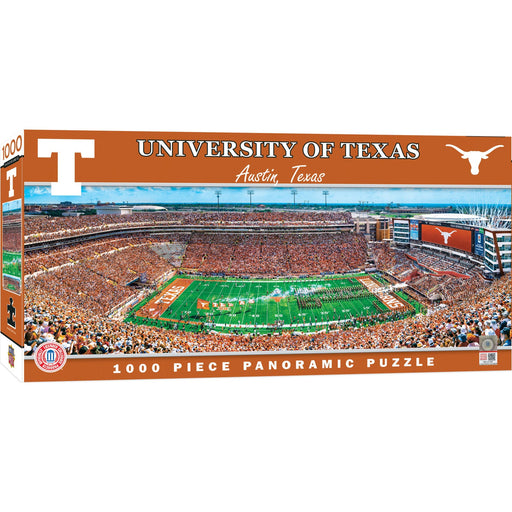 Texas Longhorns - 1000 Piece Panoramic Jigsaw Puzzle - Just $19.99! Shop now at Retro Gaming of Denver