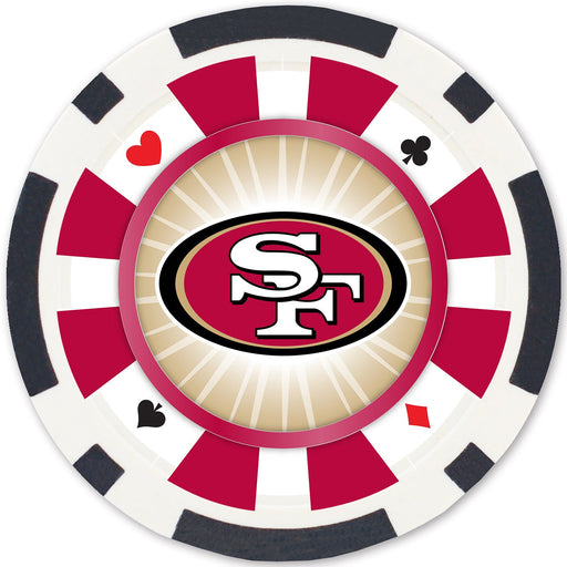 San Francisco 49ers 100 Piece Poker Chips - Premium Poker Chips & Sets - Just $29.99! Shop now at Retro Gaming of Denver