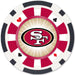 San Francisco 49ers 100 Piece Poker Chips - for just $29.99! 
