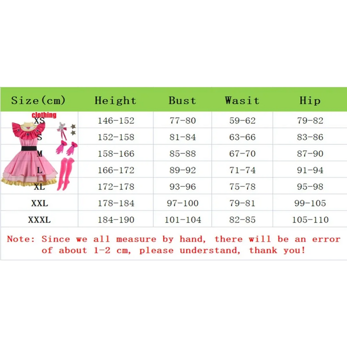 OSHI NO KO Ai Hoshino Cosplay Costume - Lolita Pink Uniform Dress - for just $21.99! 