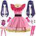 OSHI NO KO Ai Hoshino Cosplay Costume - Lolita Pink Uniform Dress - for just $21.99! 