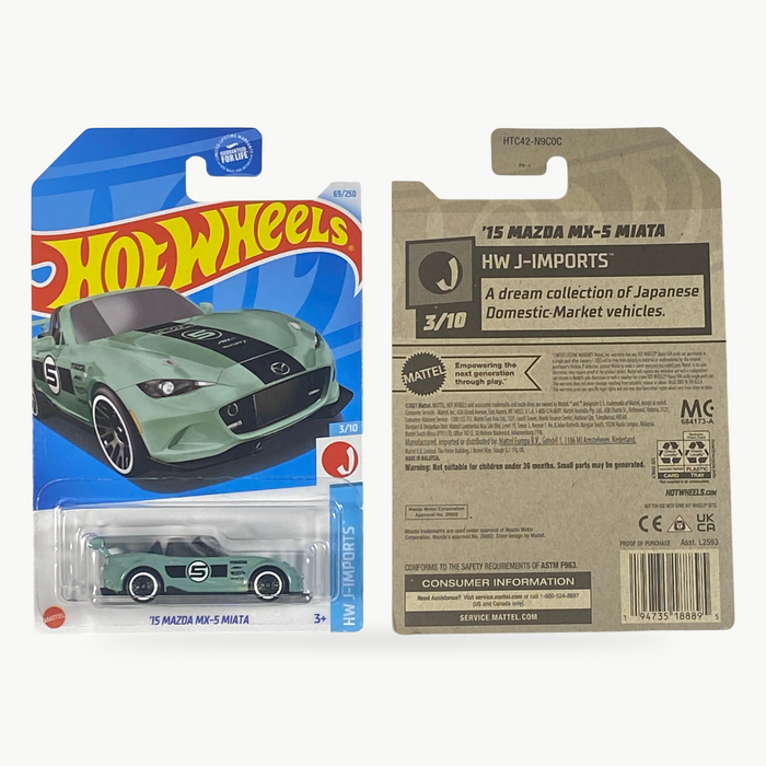 Hot Wheels '15 Mazda MX-5 Miata | J-Imports Series 3/10 - for just $2.49! 