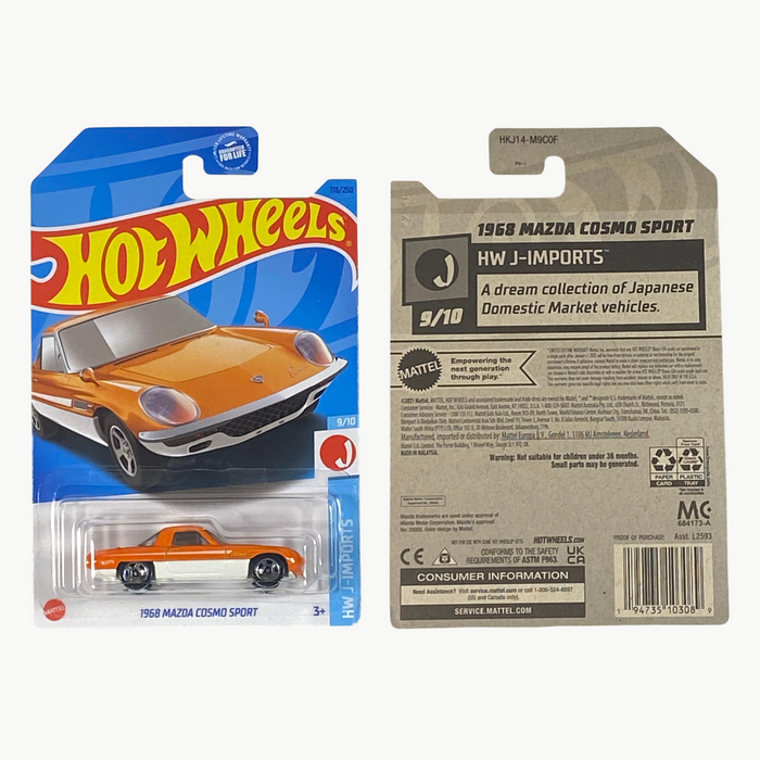 Hot Wheels 1968 Mazda Cosmo Sport | J-Imports Series 9/10 - for just $2.49! 