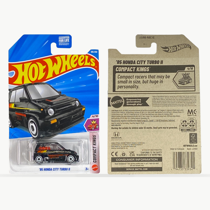 Hot Wheels '85 Honda City Turbo II | Compact Kings Series 4/10 - for just $2.49! 