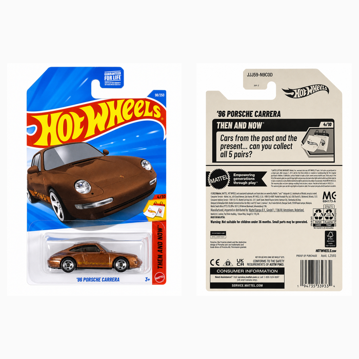 Hot Wheels ’96 Porsche Carrera | Then and Now Series 4/10 - for just $2.49! 