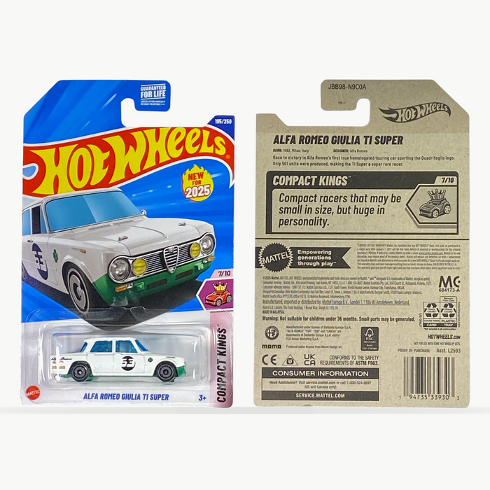 Hot Wheels Alfa Romeo Giulia TI Super | Compact Kings Series 7/10 - for just $2.49! 