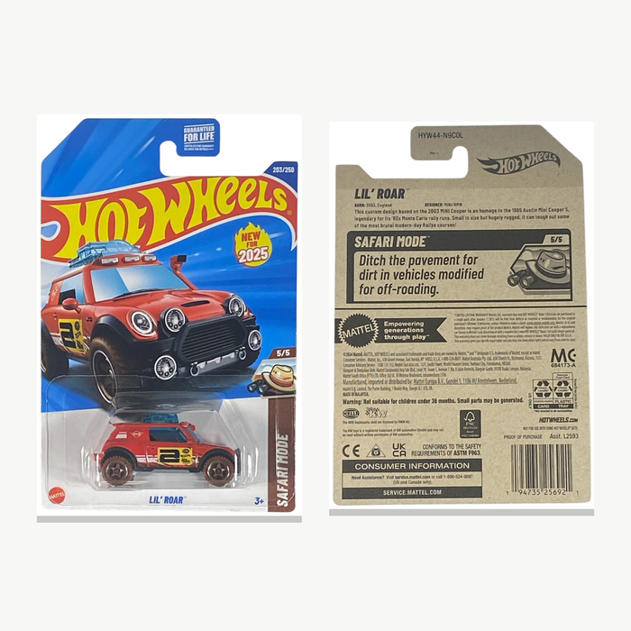 Hot Wheels Lil' Roar Safari Mode 5/5 | Safari Mode - for just $2.49! 