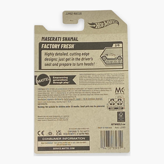Hot Wheels Maserati Shamal | Factory Fresh Series 2/5 - for just $2.49! 
