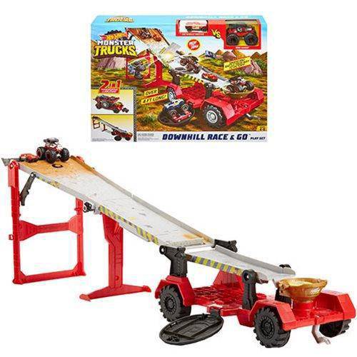 Hot Wheels Monster Trucks Downhill Race and Go Playset - Premium Toys & Games - Just $54.60! Shop now at Retro Gaming of Denver