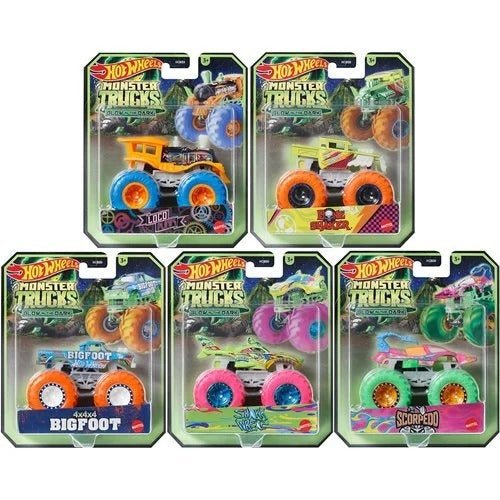 Hot Wheels Monster Trucks Glow-in-the-Dark 1:64 Scale Vehicle 2024 - Select Vehicle(s) (6281) - for just $10.67! 