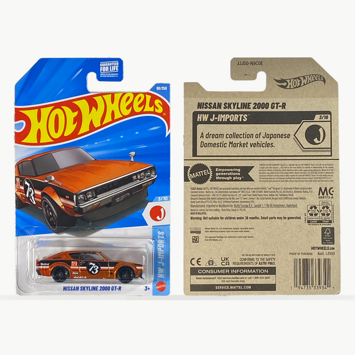 Hot Wheels Nissan Skyline 2000 GT-R | J-Imports Series 3/10 - for just $2.49! 