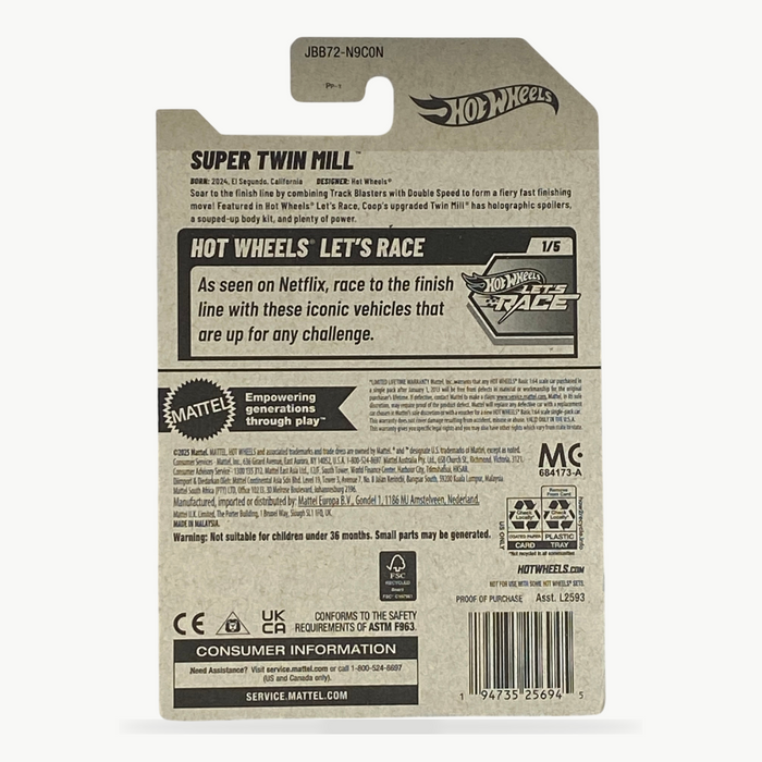 Hot Wheels Super Twin Mill | Let's Race Series 1/5 - for just $2.49! 
