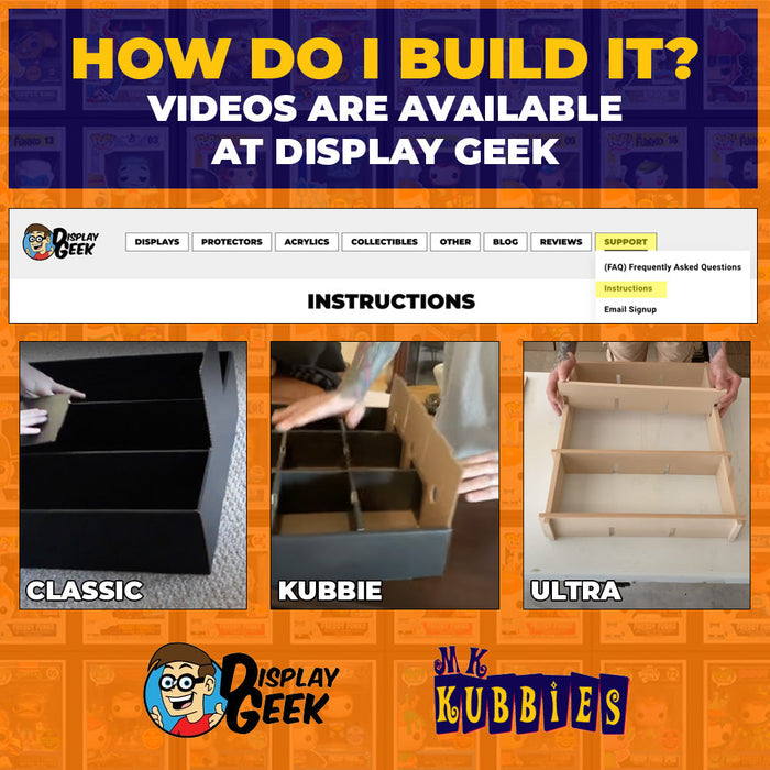 KUBBIE ECO BROWN (3x4) - In Box Display Case for Funko Pops, Wall Mountable & Stackable Pop Shelf (Cardboard) - for just $39.99! 
