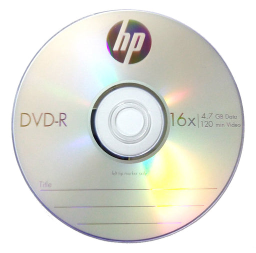 HP 16X DVD-R 4.7GB (HP Logo on Top) [Discontinued] - for just $24.95! 