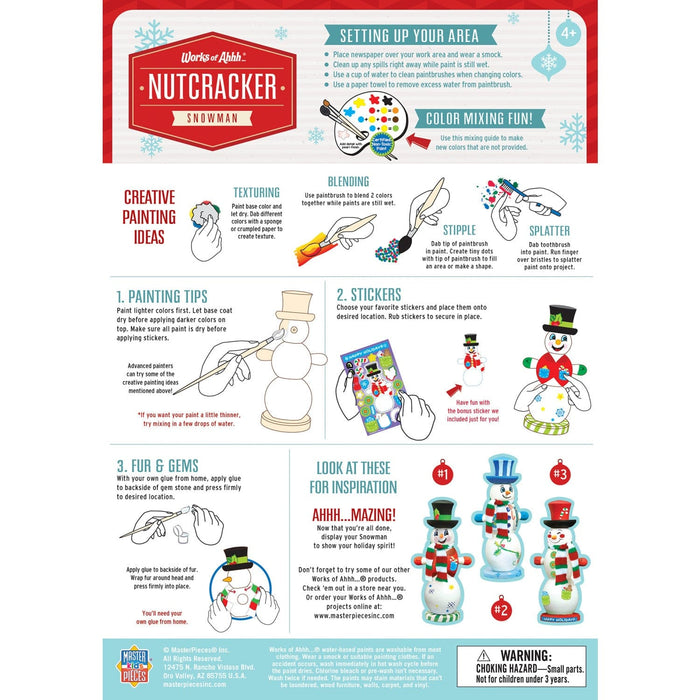 Snowman Wood Paint Set - for just $16.99! 