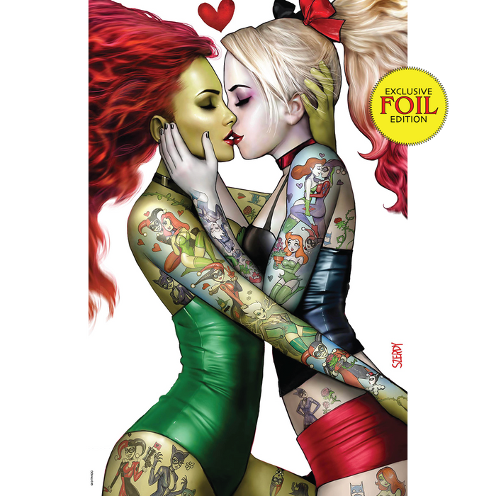 [Signed by Nathan Szerdy] [FOIL] HARLEY QUINN #31 NATHAN SZERDY (616) EXCLUSIVE IVY TATTOO FOIL VIRGIN VAR [IN STOCK] - for just $50! 