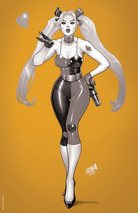 [FOIL] HARLEY QUINN #22 UNKNOWN COMICS DAVID NAKAYAMA GOLD FOIL VIRIGN NYCC 2022 B&W COLOR BLEED VAR (09/28/2022) - for just $30! 