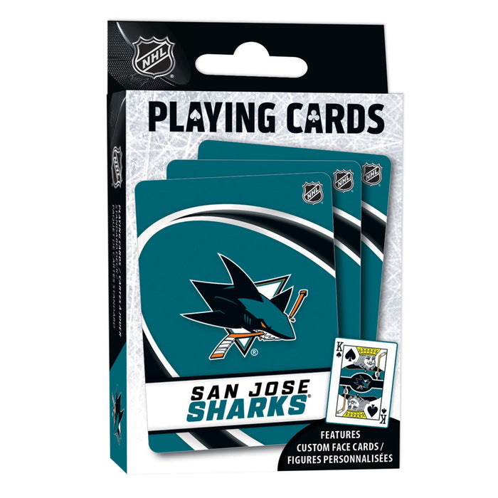 San Jose Sharks Playing Cards - 54 Card Deck - Just $6.99! Shop now at Retro Gaming of Denver