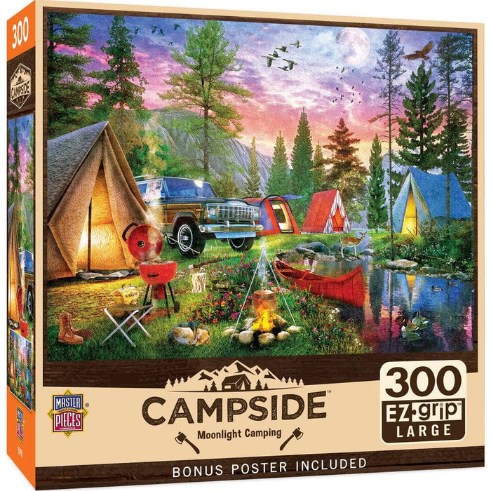 Campside - Moonlight Camping 300 Piece EZ Grip Jigsaw Puzzle - for just $14.99! 