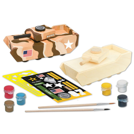 U.S. Army - Tank Wood Craft & Paint Kit - for just $19.99! 