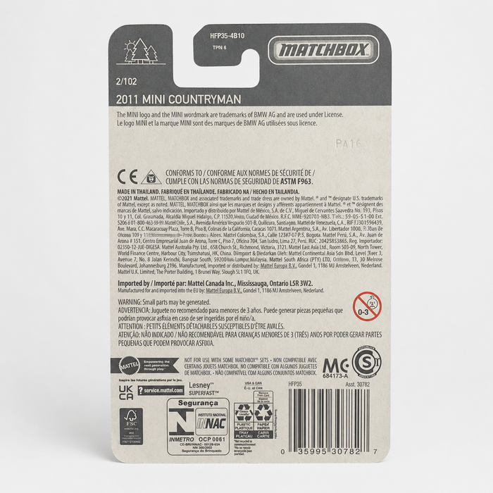 Matchbox 2011 Mini Countryman | Matchbox Series 2/102 - for just $2.49! 