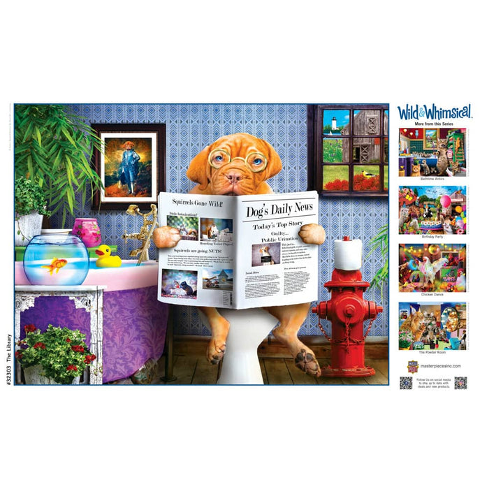 Wild & Whimsical - The Library 300 Piece EZ Grip Jigsaw Puzzle - for just $14.99! 