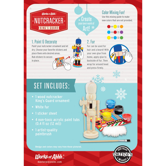 Nutcracker King's Guard Ornament Wood Paint Kit - Just $7.99! Shop now at Retro Gaming of Denver