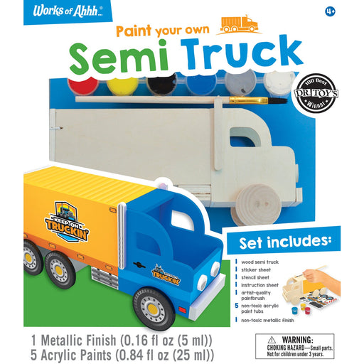 Semi Truck Wood Paint Set - Just $16.99! Shop now at Retro Gaming of Denver