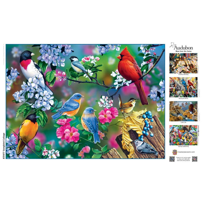 Audubon - Songbird Collage 1000 Piece Jigsaw Puzzle - for just $16.99! 