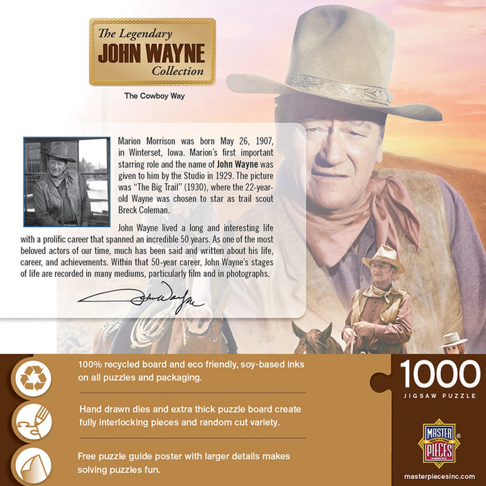 John Wayne Collection - The Cowboy Way 1000 Piece Jigsaw Puzzle - Just $16.99! Shop now at Retro Gaming of Denver