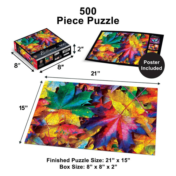 Brilliance - Fall Frenzy 500 Piece Jigsaw Puzzle - for just $14.99! 