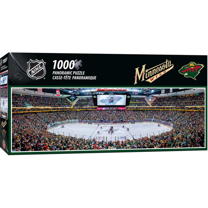 Minnesota Wild - 1000 Piece Panoramic Jigsaw Puzzle - Just $19.99! Shop now at Retro Gaming of Denver