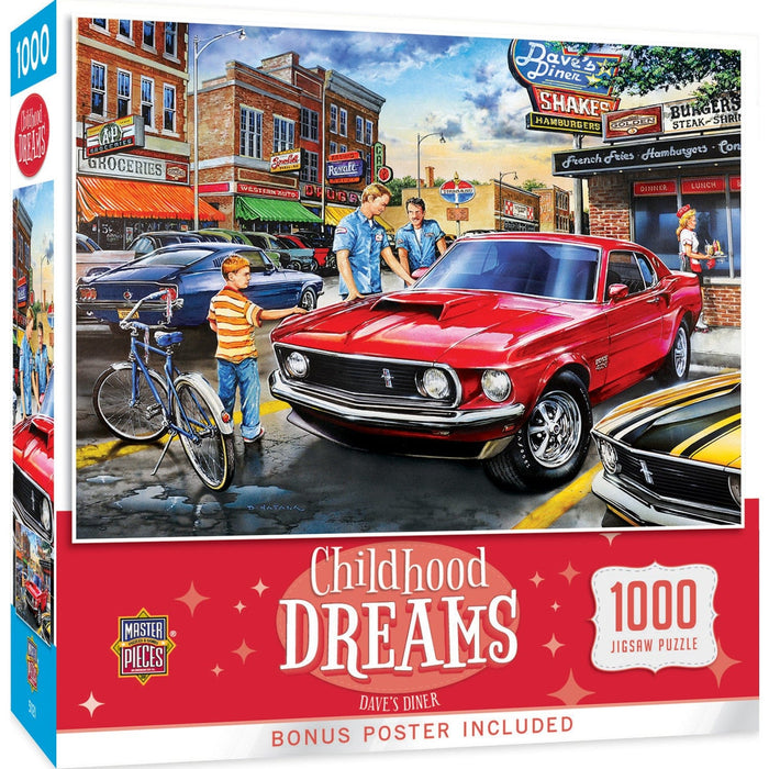 Childhood Dreams - Dave's Diner 1000 Piece Jigsaw Puzzle - for just $16.99! 