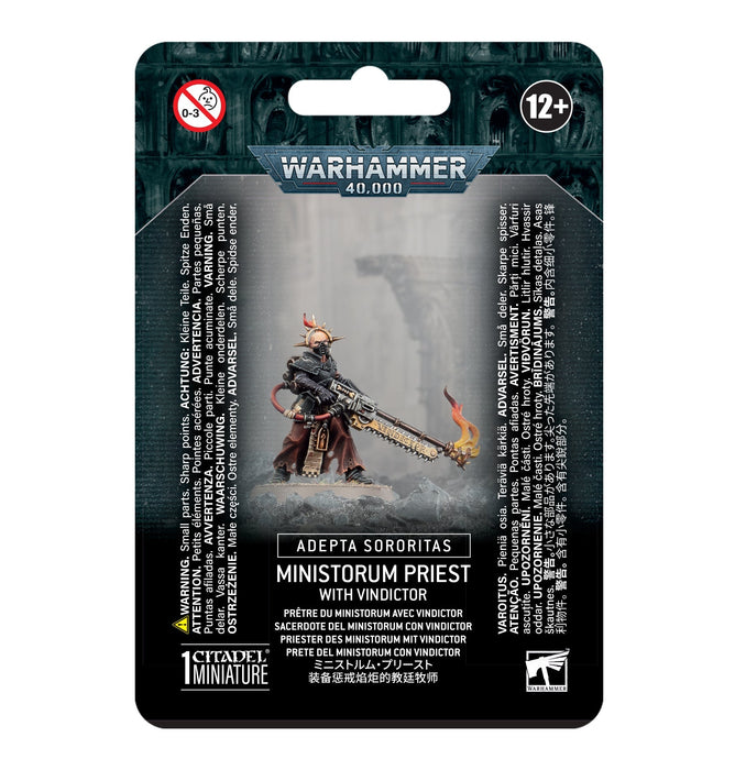 Warhammer 40K: Adepta Sororitas - Ministorum Priest with Vindictor - for just $35! 