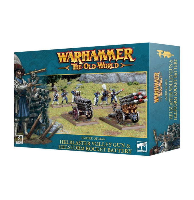 Warhammer: The Old World - Empire of Man - Helblaster Volley Gun & Helstorm Rocket Battery - for just $60! 
