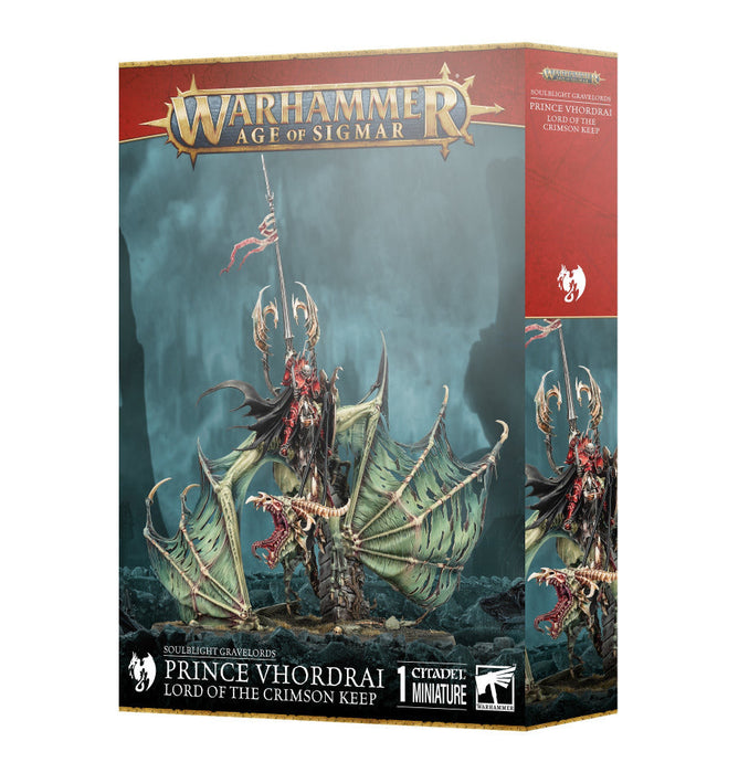 Warhammer: Soulblight Gravelords - Prince Vhordrai, Lord of the Crimson Keep - for just $195! 