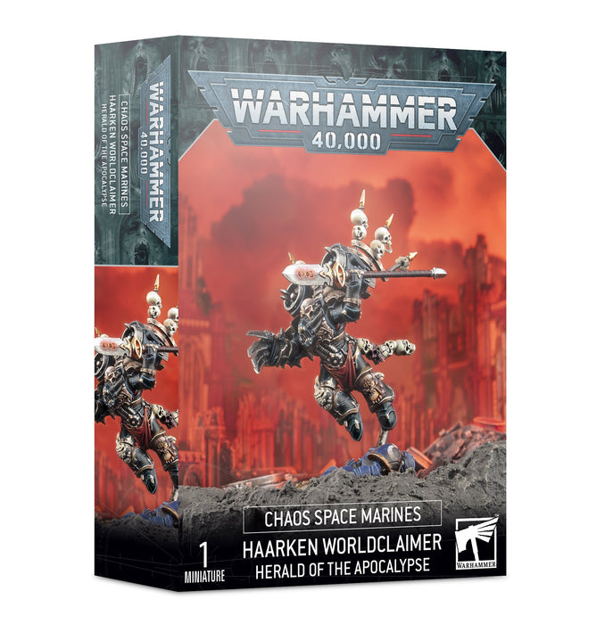 Warhammer 40K: Chaos Space Marines - Haarken Worldclaimer, Herald of the Apocalypse - for just $43.50! 