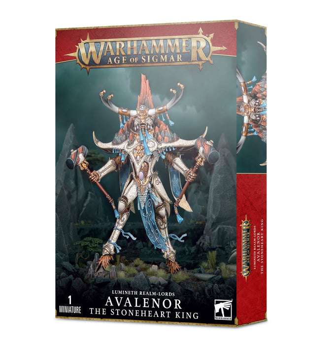 Warhammer: Lumineth Realm-lords - Avalenor, the Stoneheart King/Alarith Spirit of the Mountain - for just $125! 